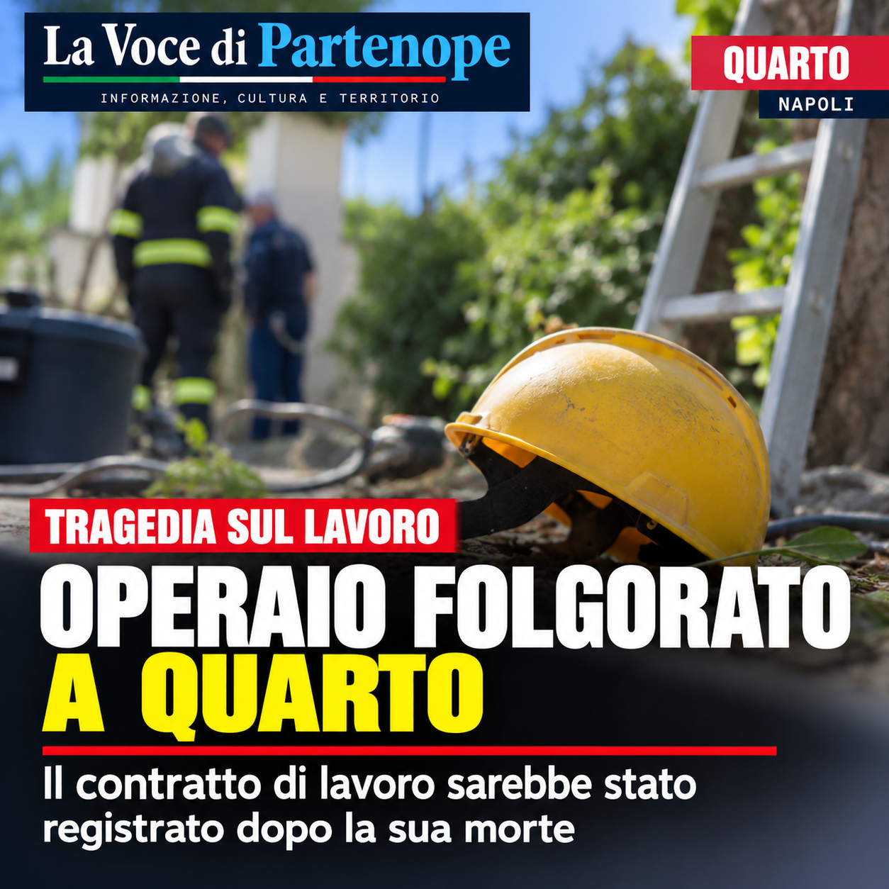 Operaio folgorato a Quarto, il contratto di lavoro sarebbe stato registrato dopo la sua morte: il caso di Salvatore Russo