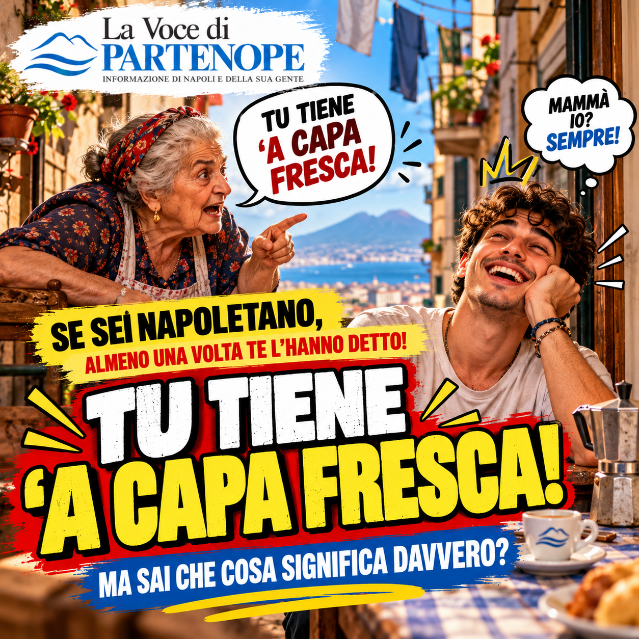 «TIENE ’A CAPA FRESCA»: LO DICIAMO TUTTI A NAPOLI, MA SAPETE COSA SIGNIFICA DAVVERO? LA STORIA DI UN MODO DI DIRE CHE NON TRAMONTA