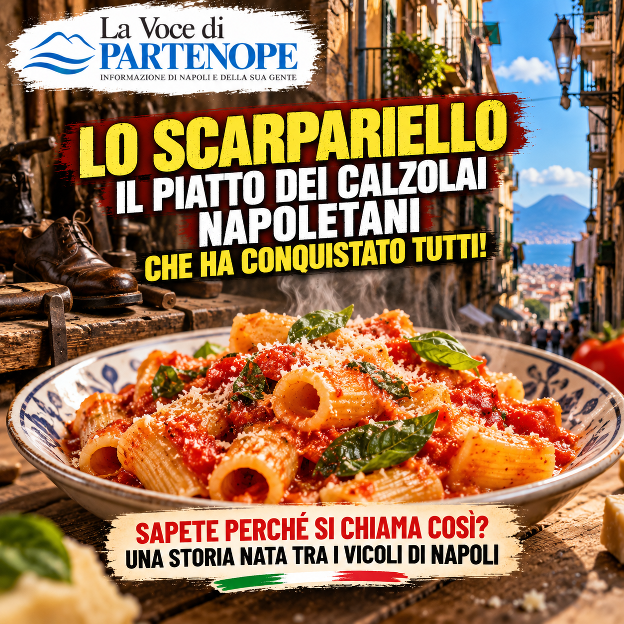 Pasta allo scarpariello, il piatto dei calzolai napoletani: sapete perché si chiama così? La storia che pochi conoscono