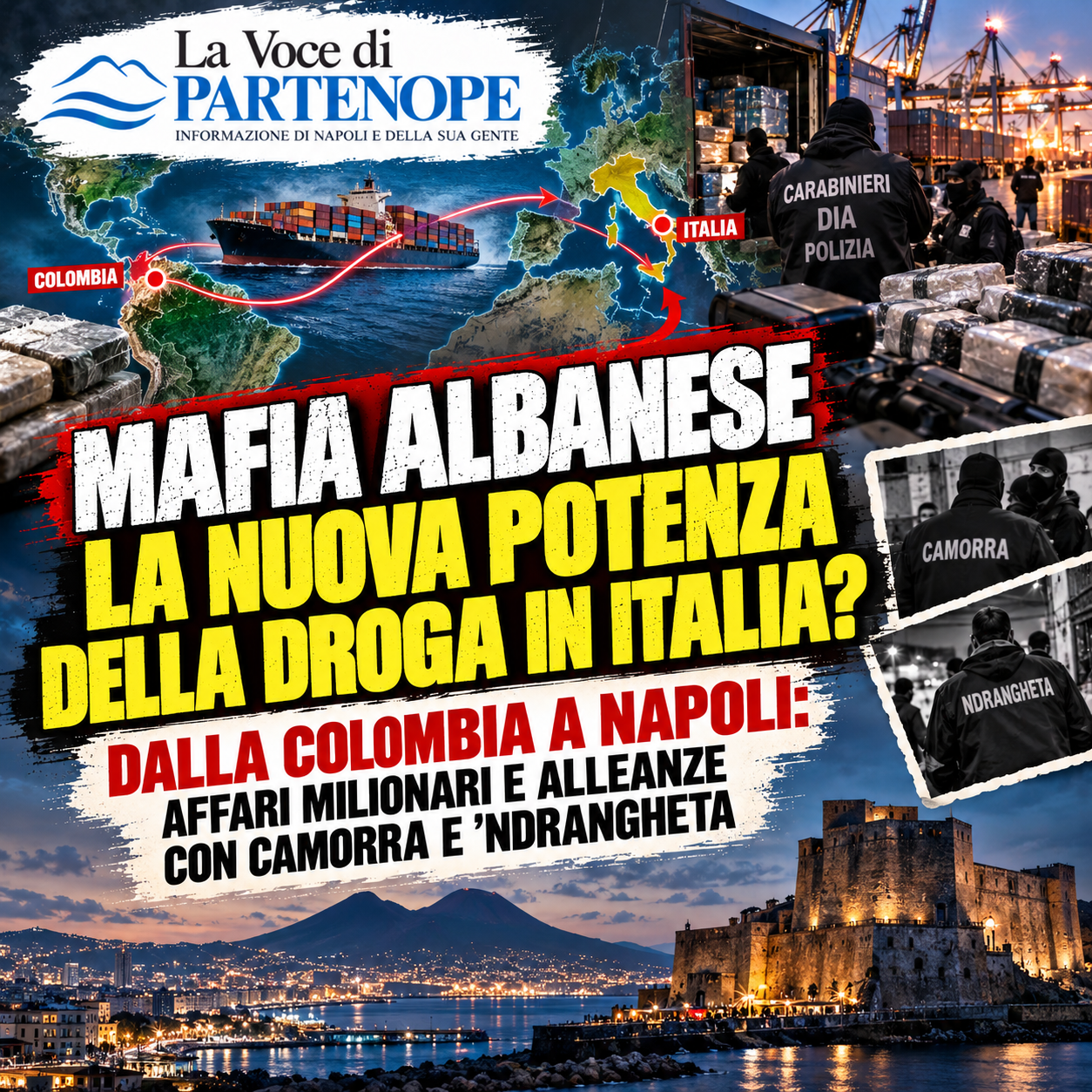 Mafia albanese, l’assalto al mercato della droga in Italia: affari diretti con la Colombia e alleanze con camorra e ’ndrangheta