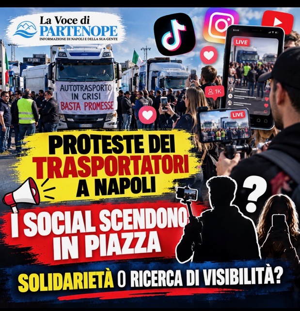 Proteste dei trasportatori a Napoli, i social scendono in piazza: solidarietà o ricerca di visibilità?