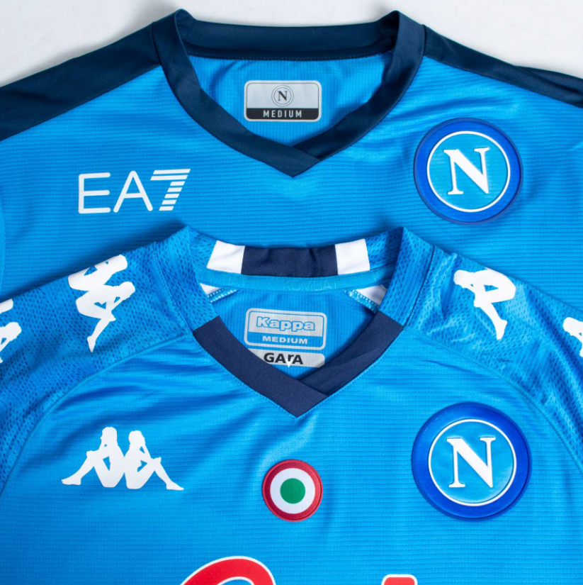 Napoli, sequestrate oltre 2.300 maglie false del Napoli vendute su TikTok